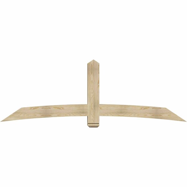 Ekena Millwork Bellingham Rough Sawn Timber Gable Bracket, Douglas Fir, 96"W x 32"H x 6"D x 6"F, 8/12 Pitch GBW096X32X0606BEL00RDF - main